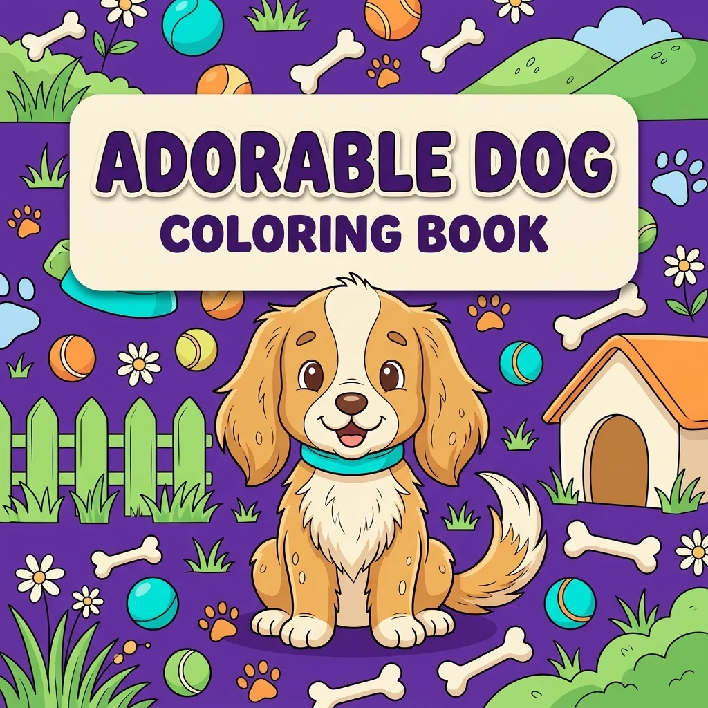 Adorable Dog Coloring Pages