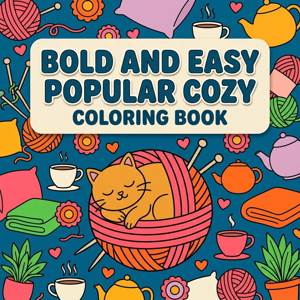Bold and Easy Popular Cozy Coloring Pages