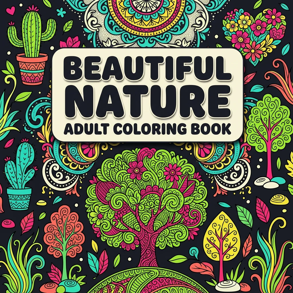 Beautiful Nature Coloring Book