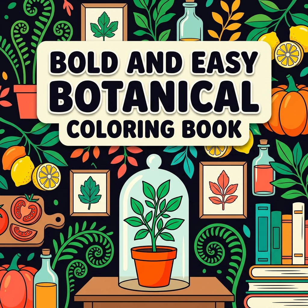 Bold and Easy Botanical Coloring Pages