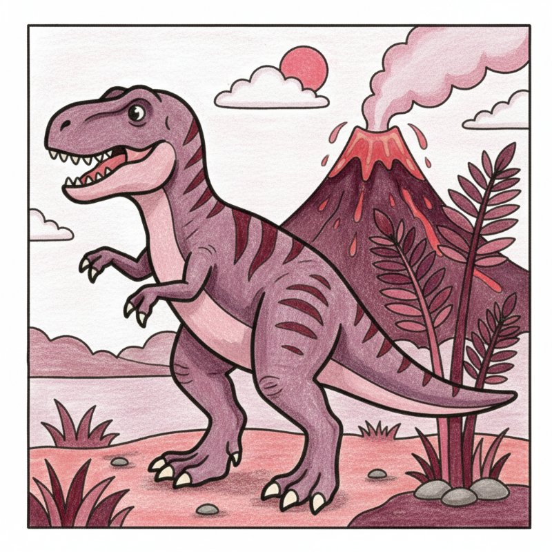 Bold and Easy Dinosaur Coloring Pages