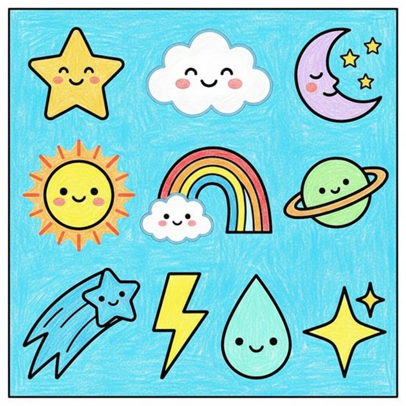 Bold and Easy Doodle Coloring Pages