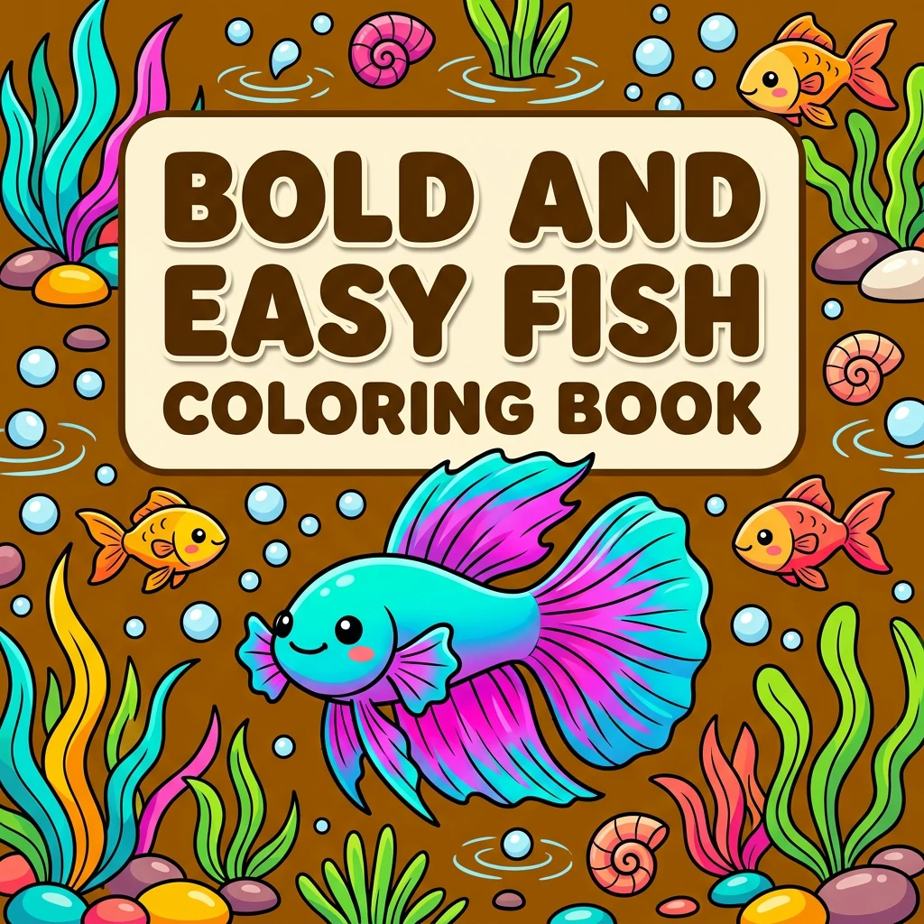 Bold and Easy Fish Coloring Pages