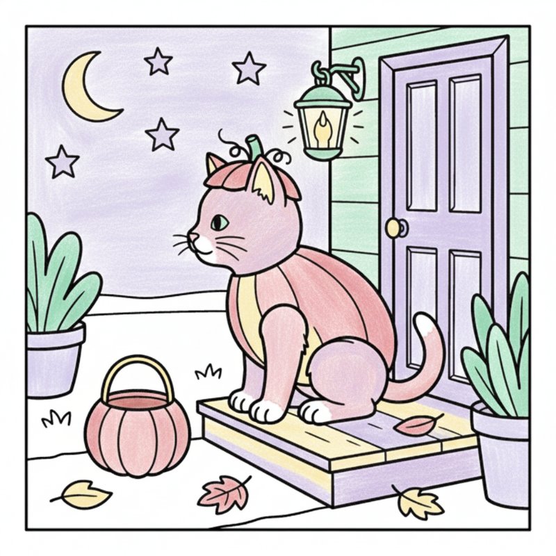 Bold and Easy Halloween Coloring Pages