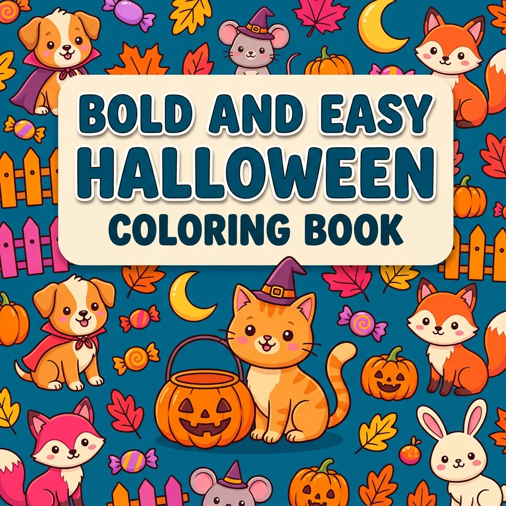 Bold and Easy Halloween Coloring Pages