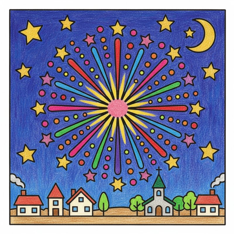 Bold and Easy Holiday Coloring Pages