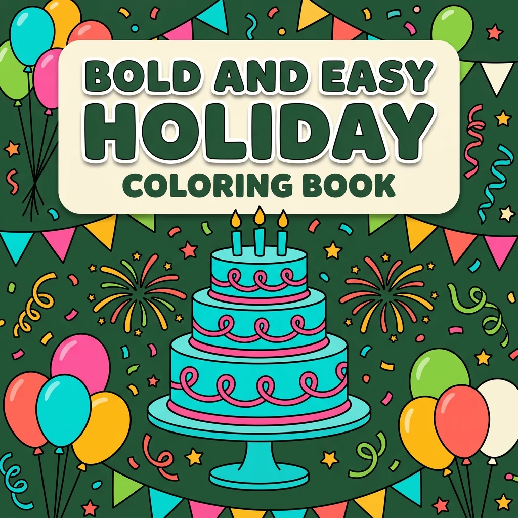 Bold and Easy Holiday Coloring Pages