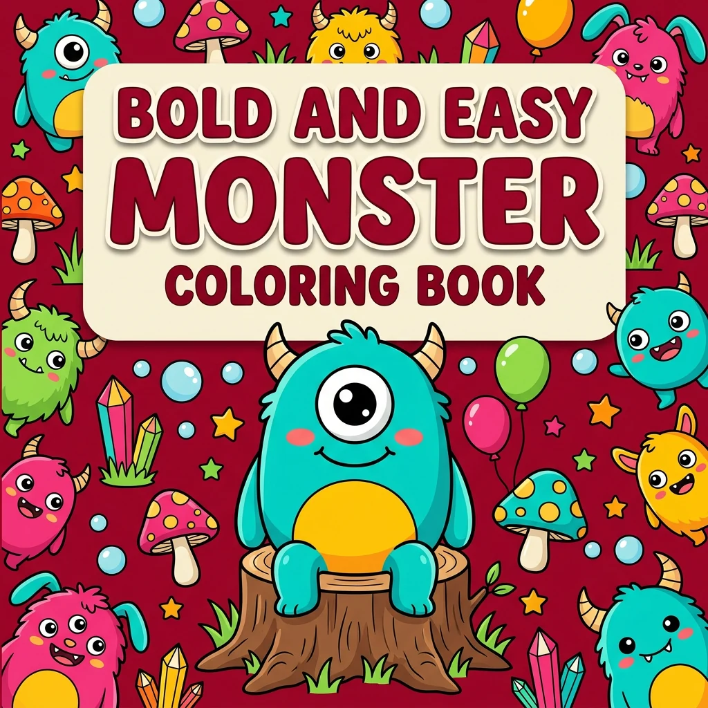 Bold and Easy Monster Coloring Pages