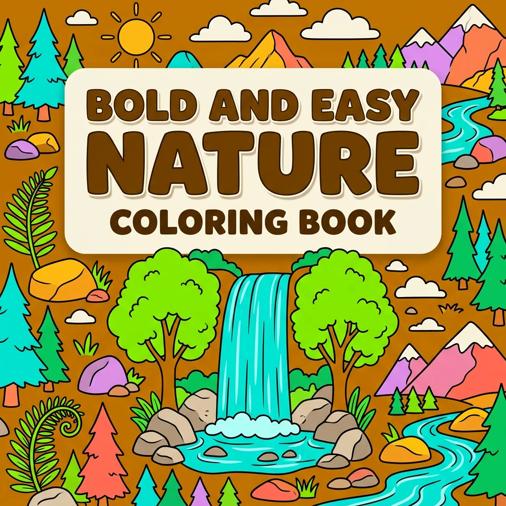 Bold and Easy Nature Coloring Pages