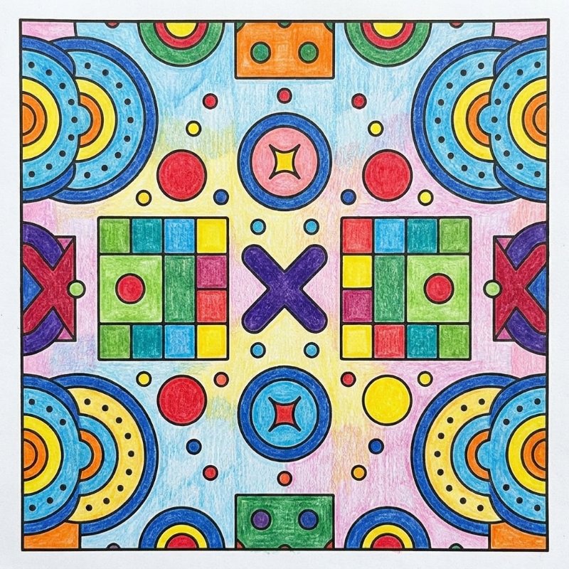 Bold and Easy Patterns Adult Coloring Book - Vol 2