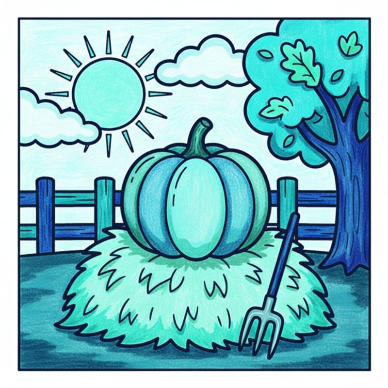 Bold and Easy Pumpkin Coloring Pages