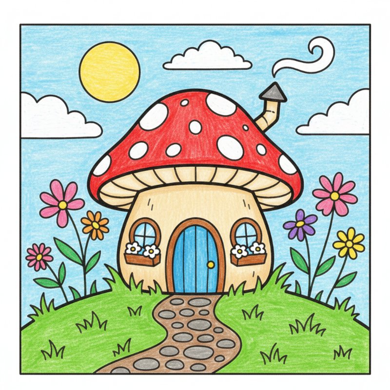 Bold and Easy Whimsical Coloring Pages