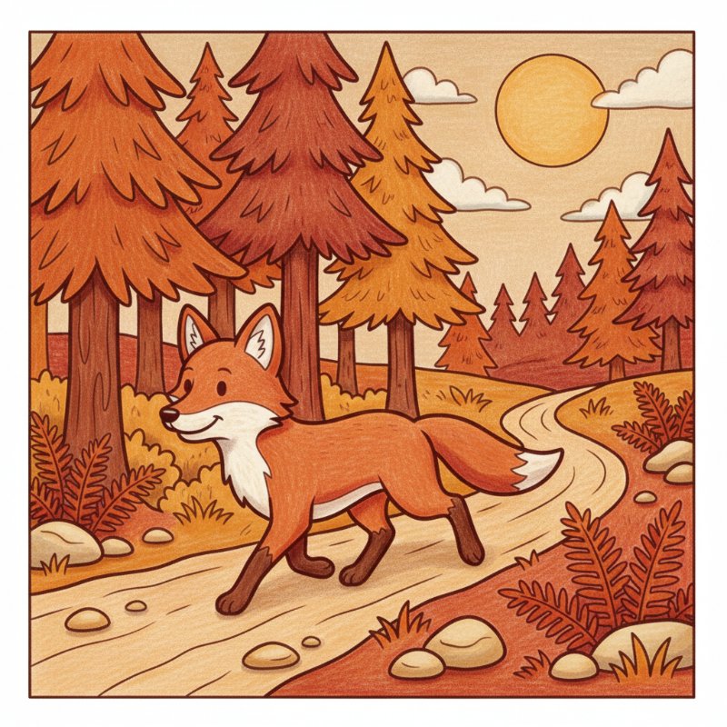 Bold and Easy Woodland Animal Coloring Pages