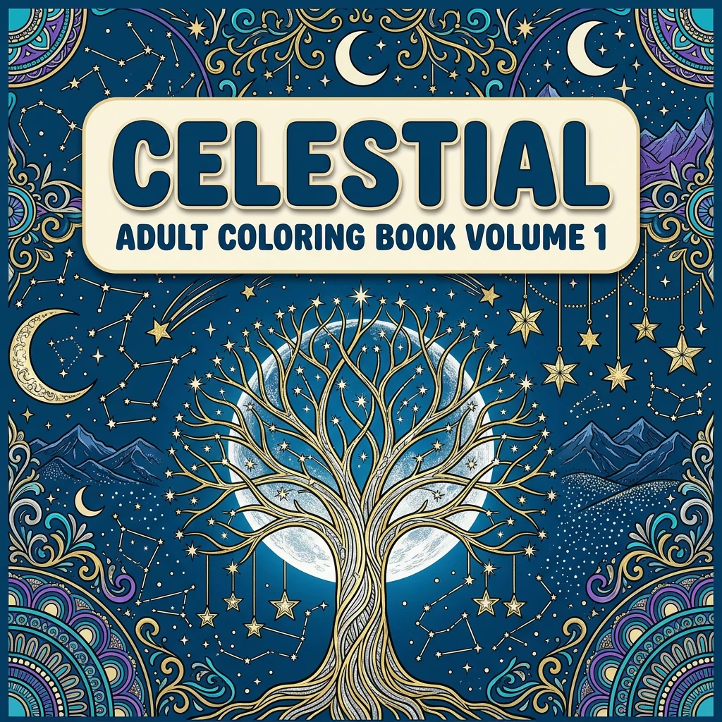 Celestial Adult Coloring - Vol 1
