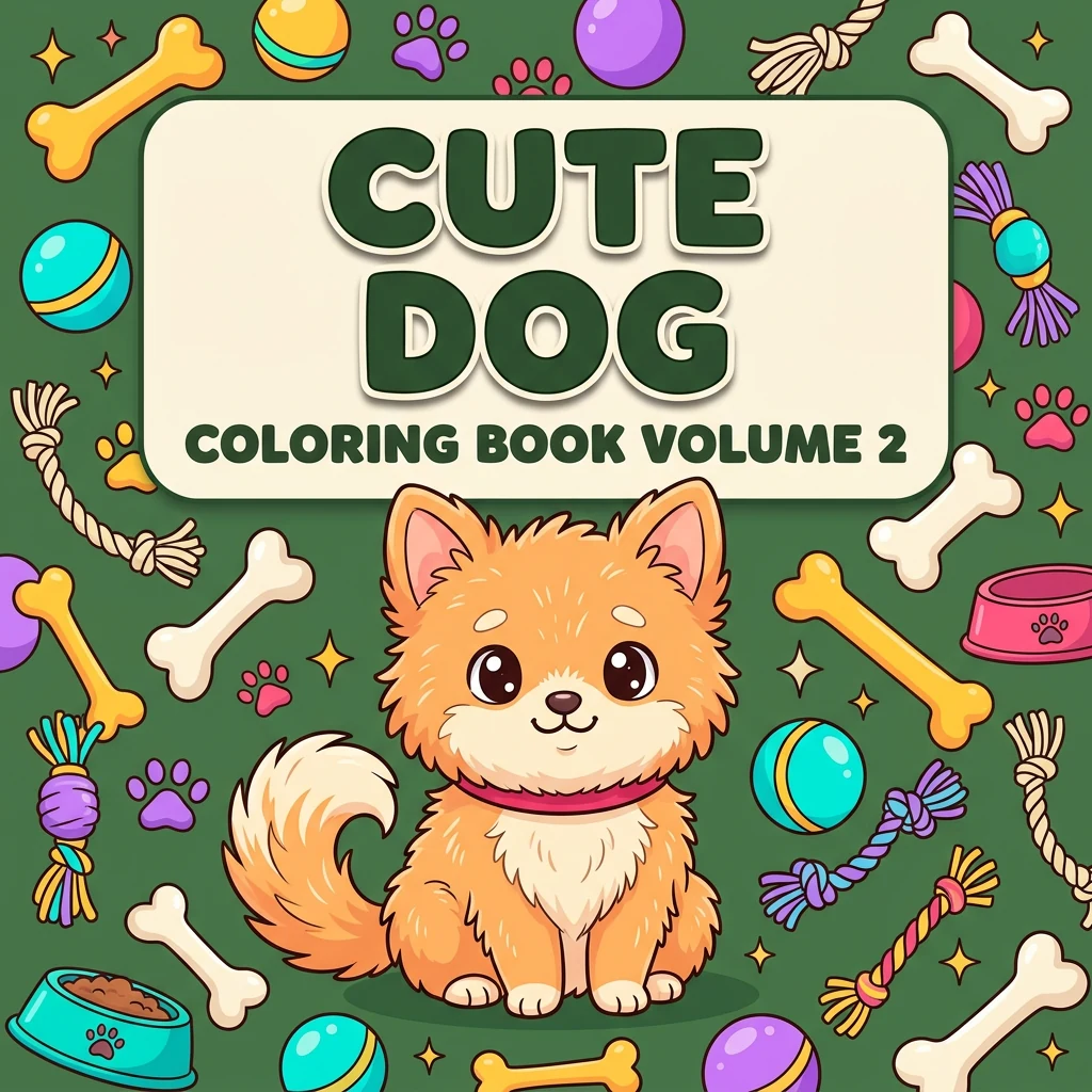 Cute Dog Coloring Pages Vol 2