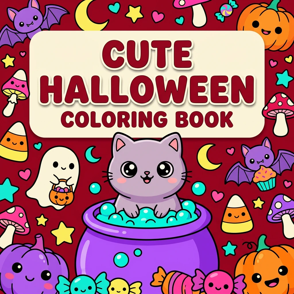 Cute Halloween Coloring Pages