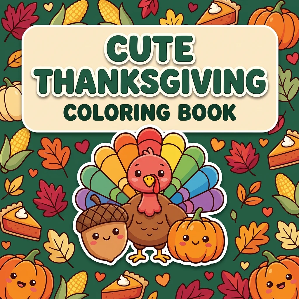 Cute Thanksgiving Coloring Pages
