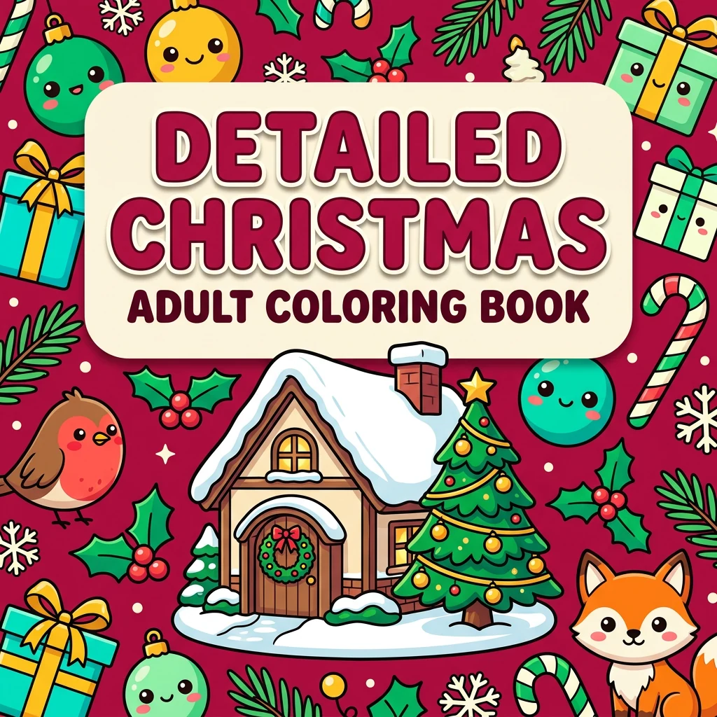 Detailed Christmas Coloring Pages
