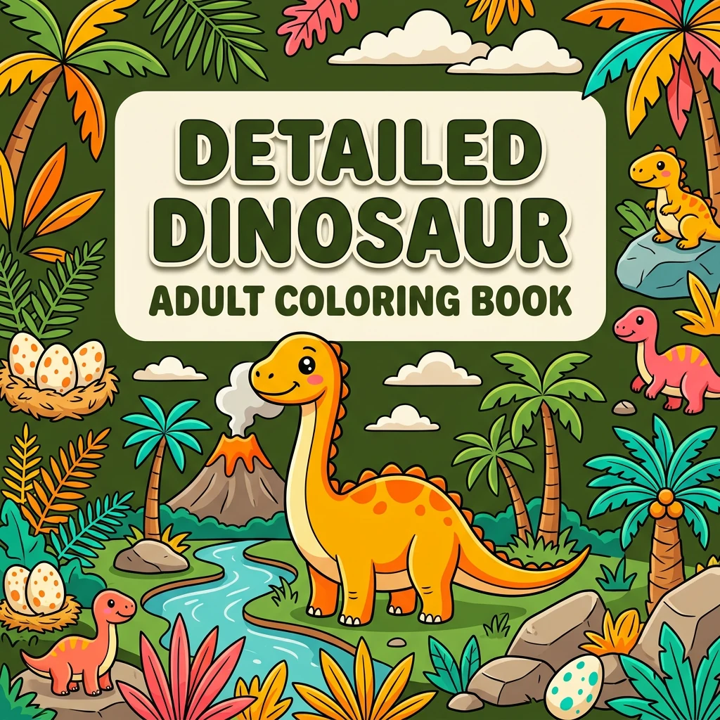 Detailed Dinosaur Coloring Pages