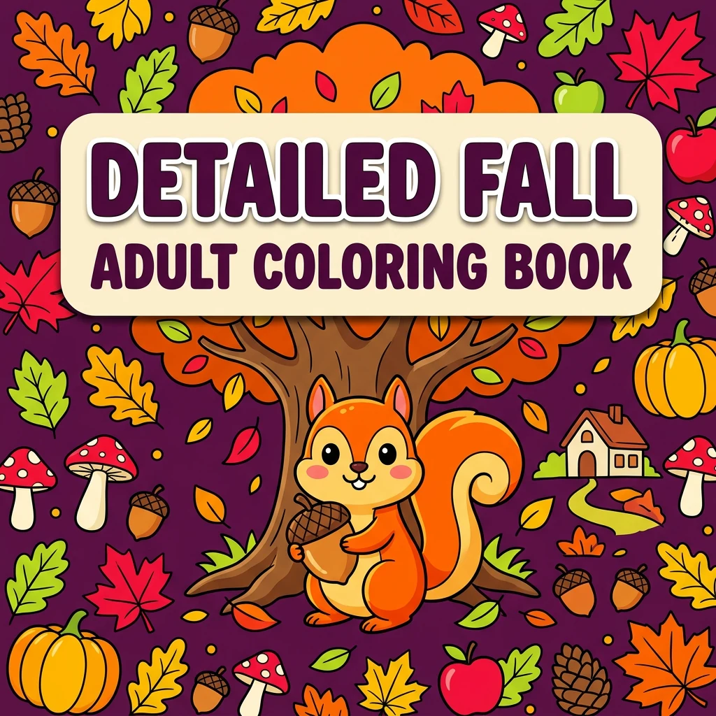 Detailed Fall Coloring Pages
