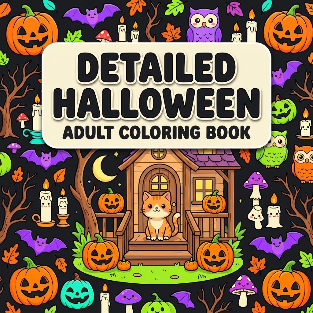 Detailed Halloween Coloring Pages