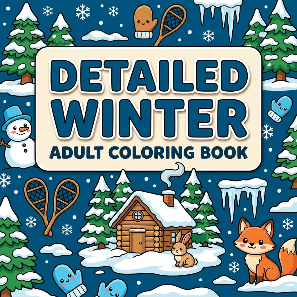 Detailed Winter Coloring Pages