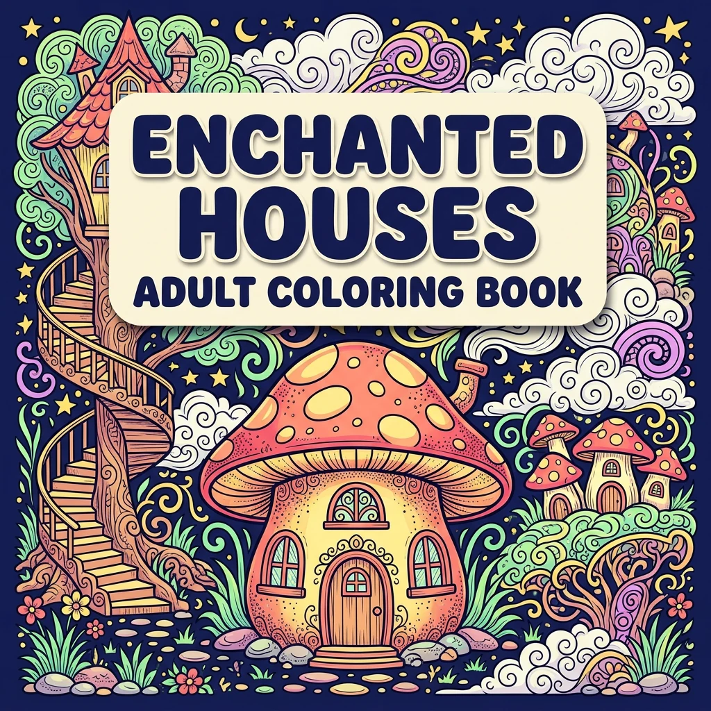Enchanted Houses Coloring Book