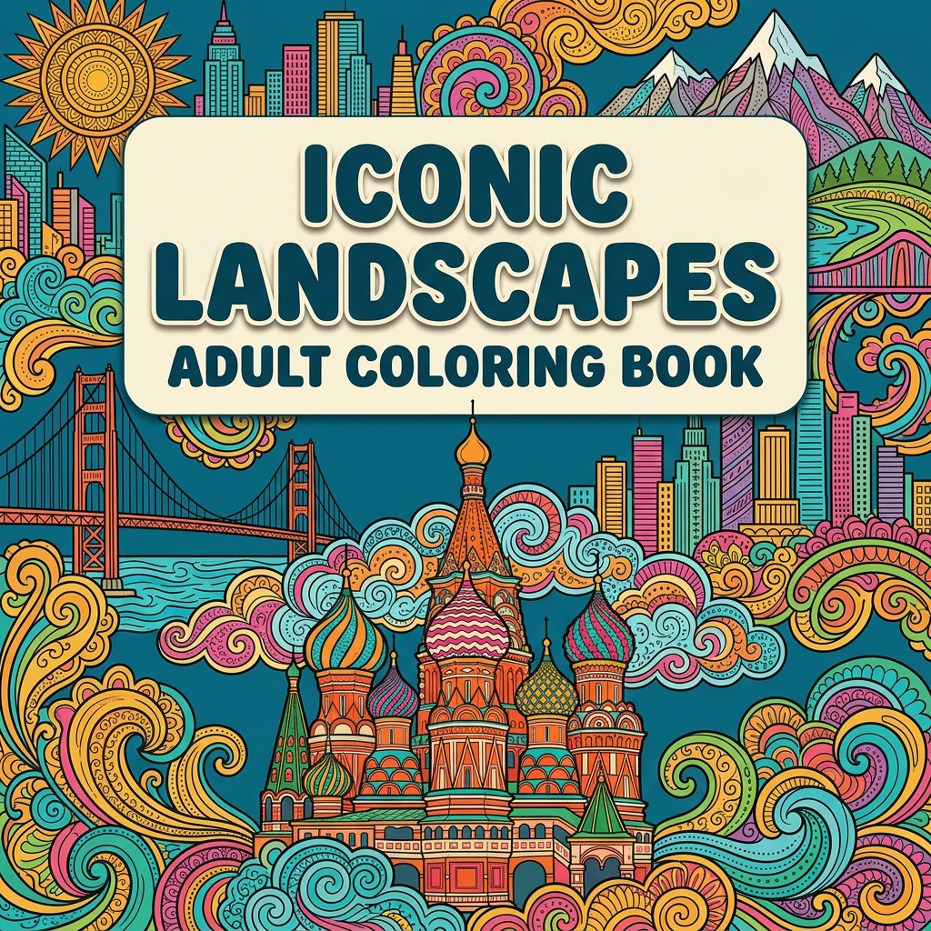 Iconic Landscapes Coloring