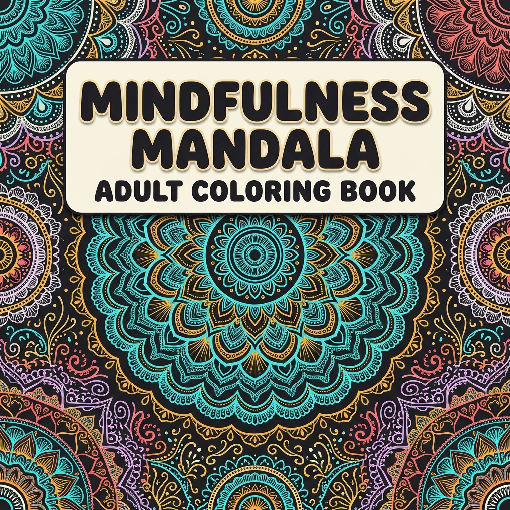 Mindfulness Mandala Adult Coloring Pages