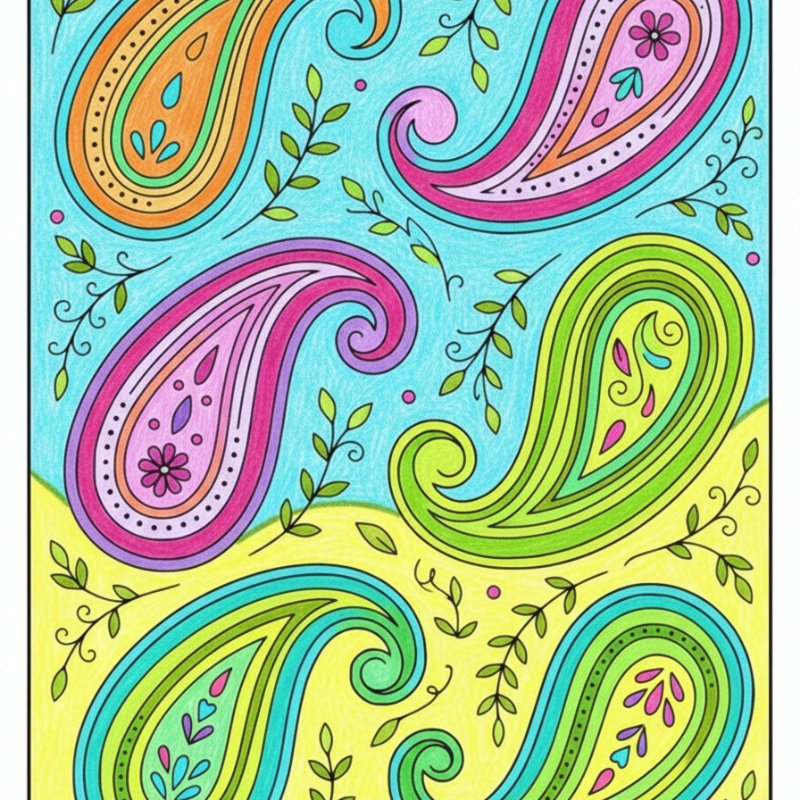 Paisley Coloring Pages