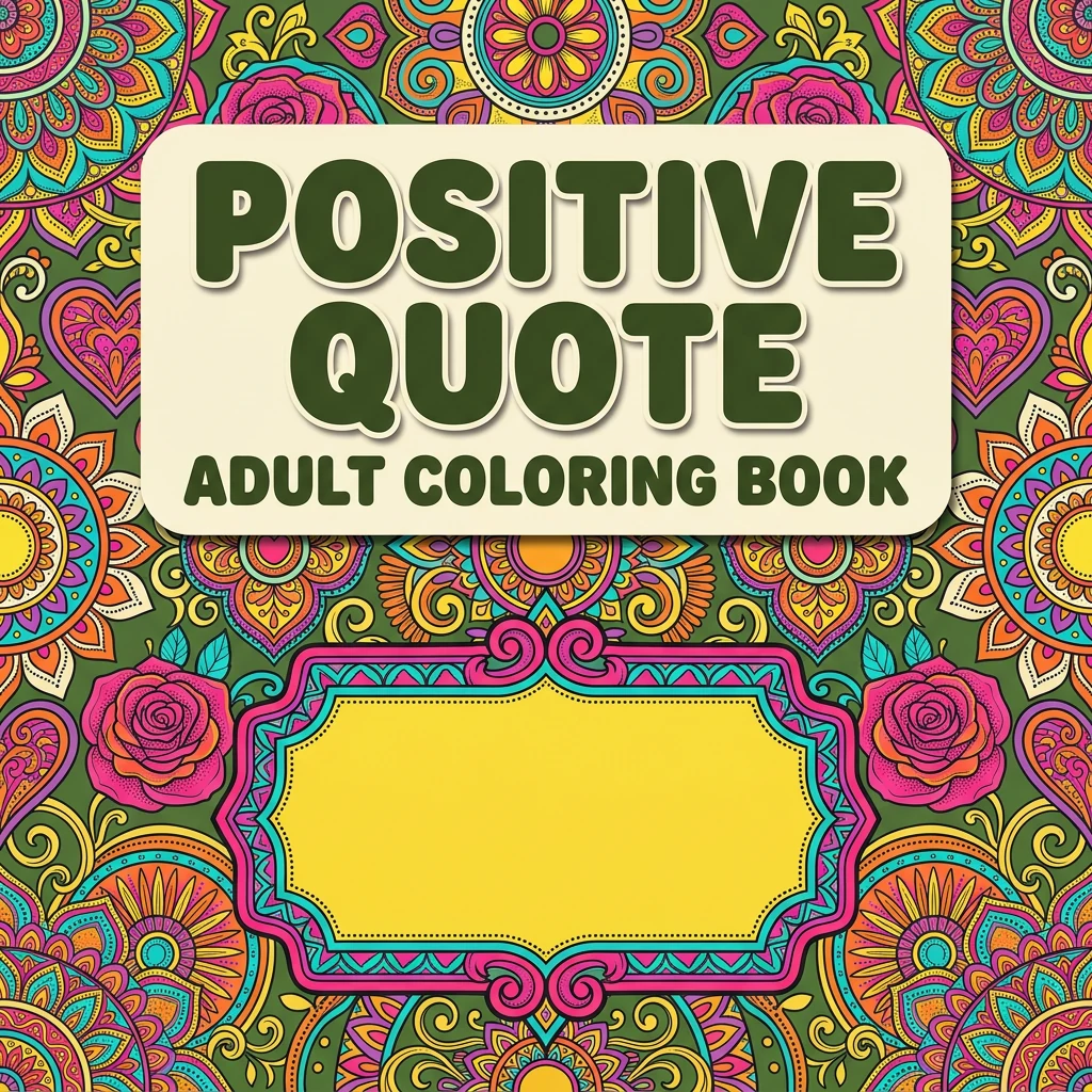 Positive Quote Coloring Book