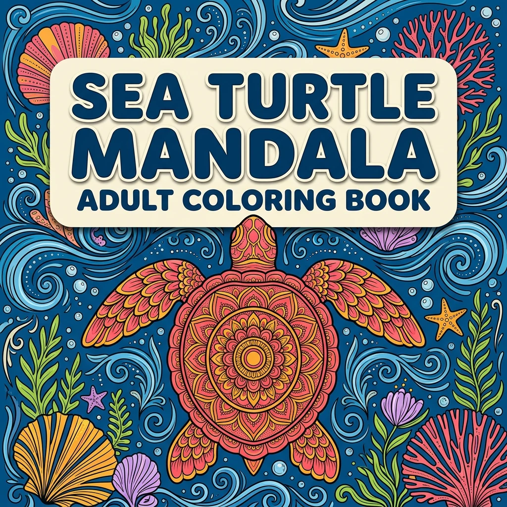 Sea Turtle Mandala Coloring Pages