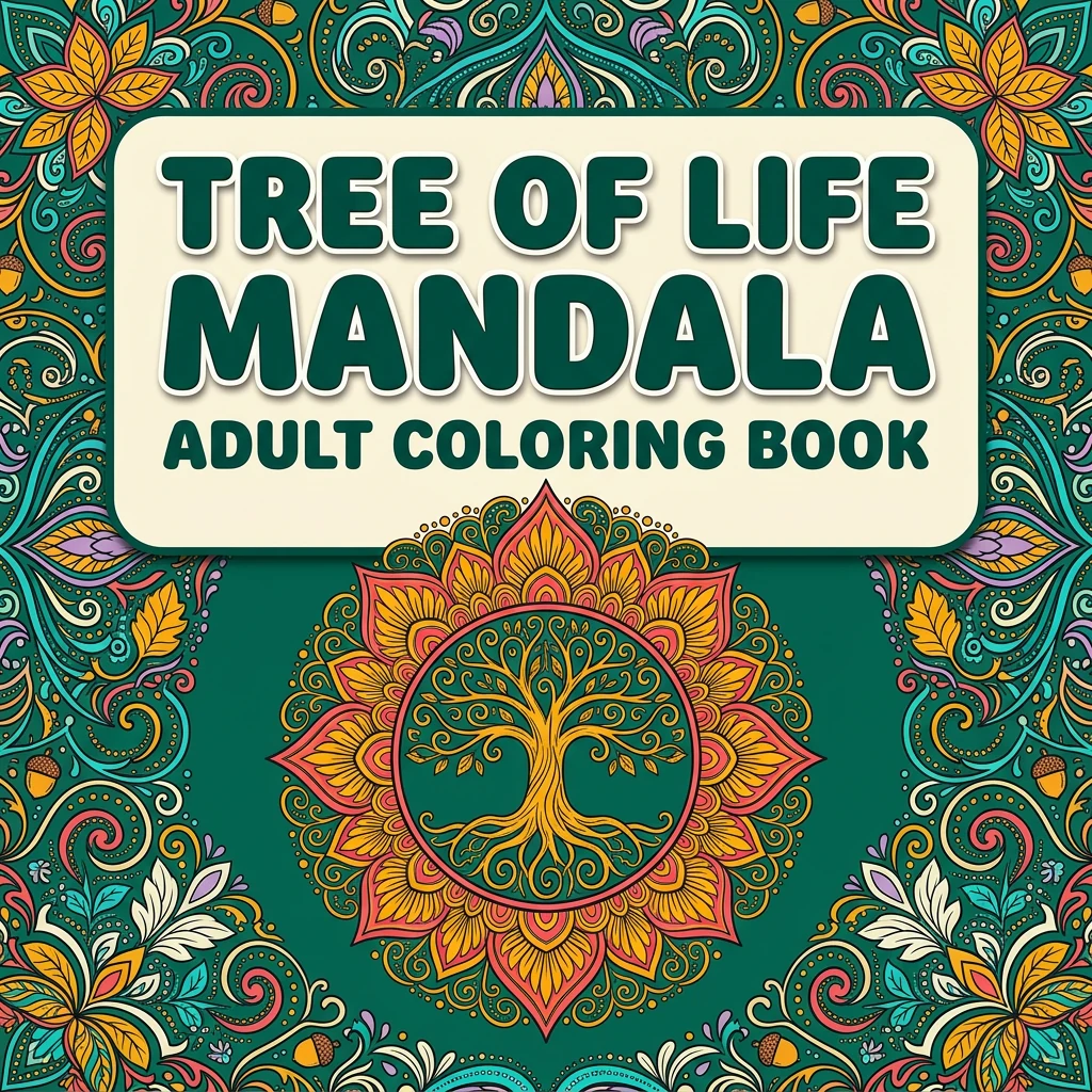 Tree Of Life Mandala Coloring Printable