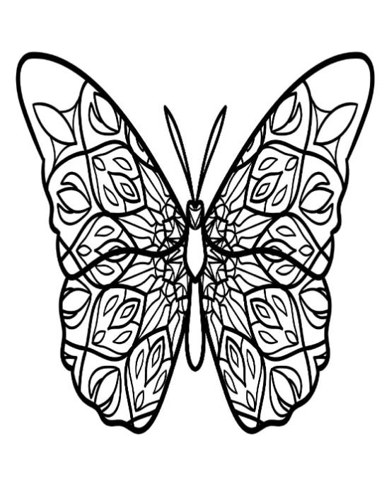 adult-butterfly-coloring-pages-with-mandalas-by-coloring-therapy - Page 6