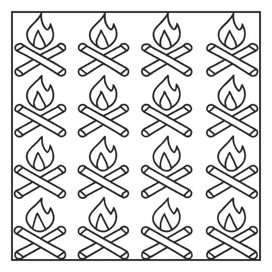 Sunbeam doodle pattern coloring page with hand drawn rays, bold and easy adult cozy page