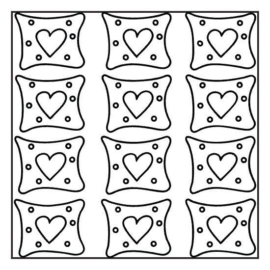 Lantern repeat tile coloring page with cozy glow motif, hygge bold and easy adult page