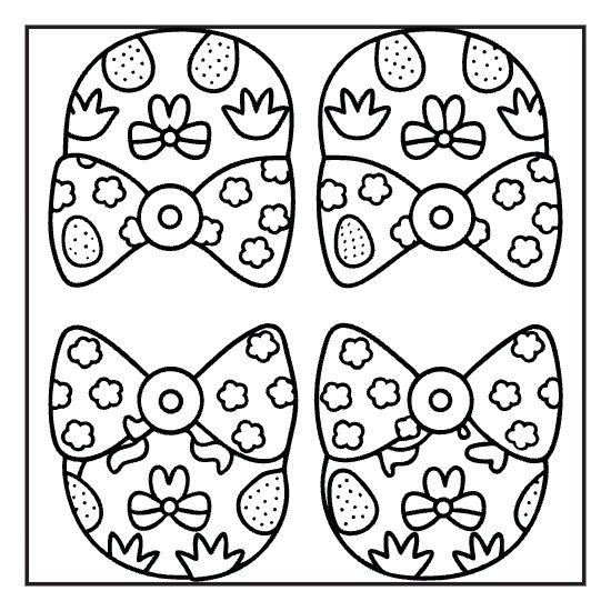 Square lattice print coloring page with simple geometry, bold and easy adult cozy page