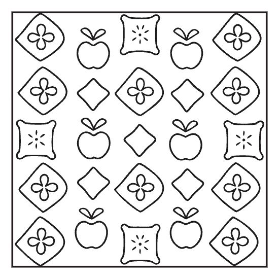 Hygge pattern finale vol 2 coloring page with cozy mixed motif border, bold and easy adult cozy page