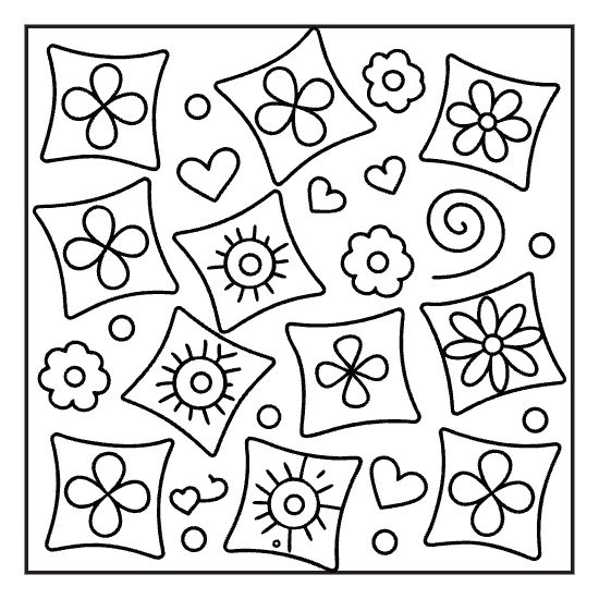 Cocoa bean border coloring page with steam doodles, hygge bold and easy adult cozy page