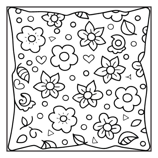 A cozy floral pattern of scattered flowers and leaves