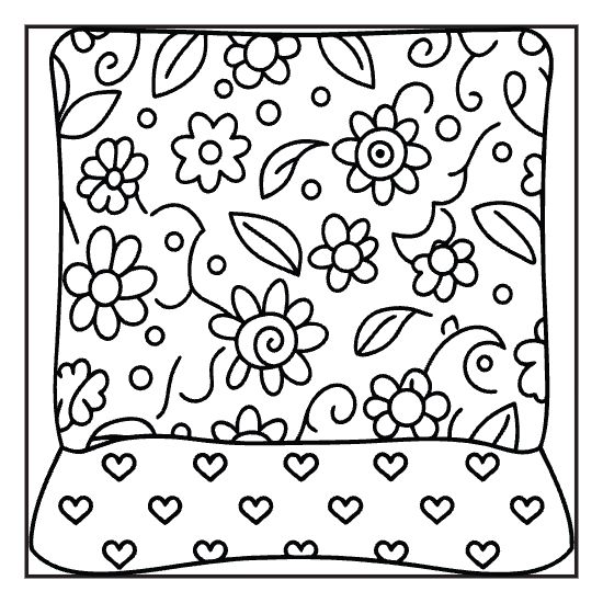 Doodle loop spiral coloring page with hand drawn flow, bold and easy adult cozy pattern page
