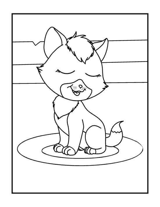 cool cat coloring page to print and color