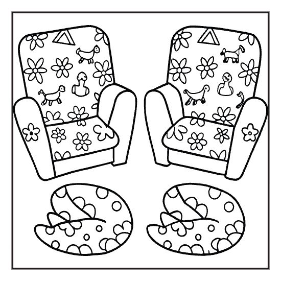 Cozy stripe pattern for adults