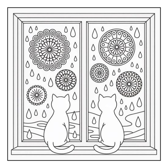 Cozy house coloring page for adults – design 13