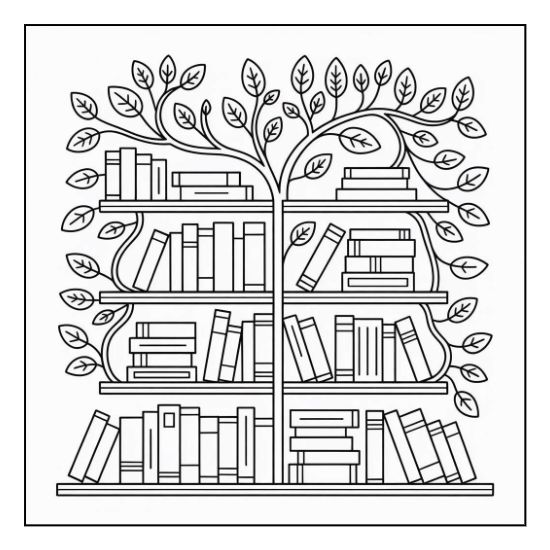 Cozy house coloring page for adults – design 23