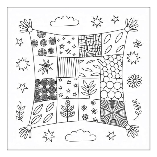 Cozy house coloring page for adults – design 21