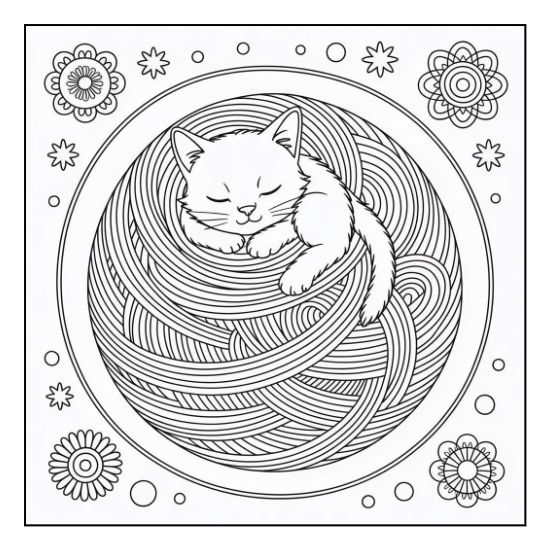 Cozy house coloring page for adults – design 26