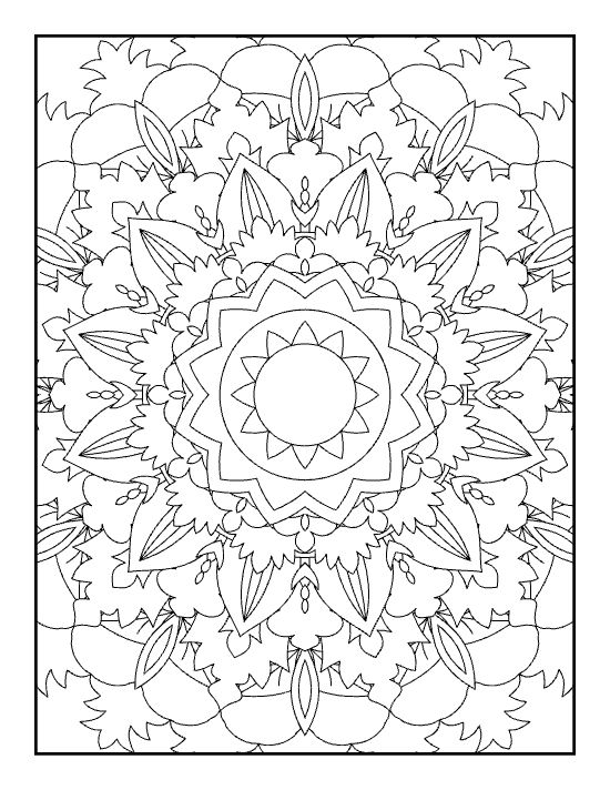 floral-mandalas-coloring-pages-for-adults - Page 9