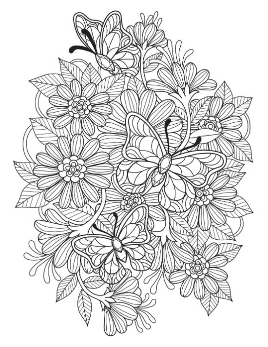 flower-coloring-pages-for-adults - Page 23