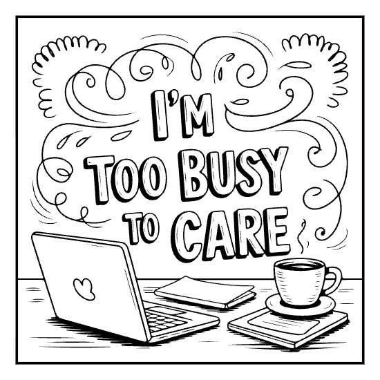 But first coffee bold lettering coloring page with mug, bold and easy adult coffee coloring page